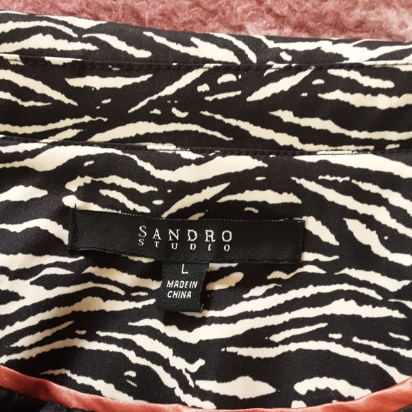 Sandro Studio Zebra Print Jacket - Picture 7 of 8